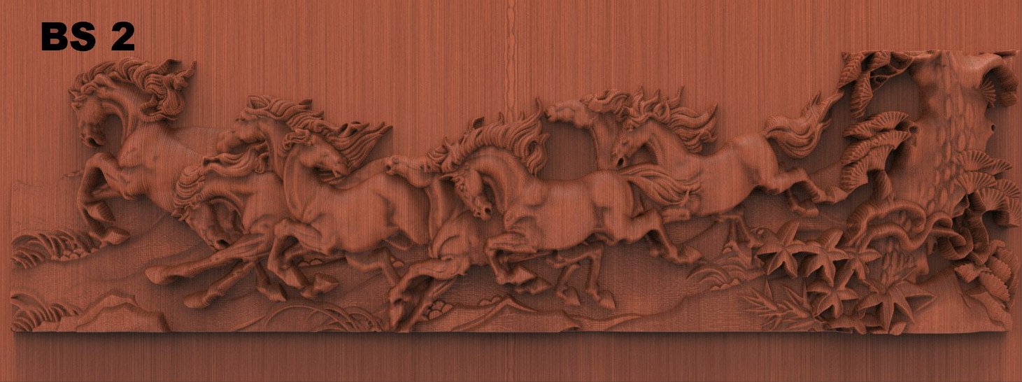 Beds & Sofa - BS-02 Divine Carved Relief CNC Design
